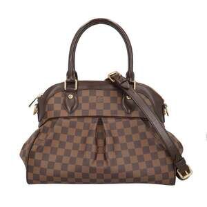LOUIS VUITTON Authentic Brown Damier Canvas Shoulder Bag